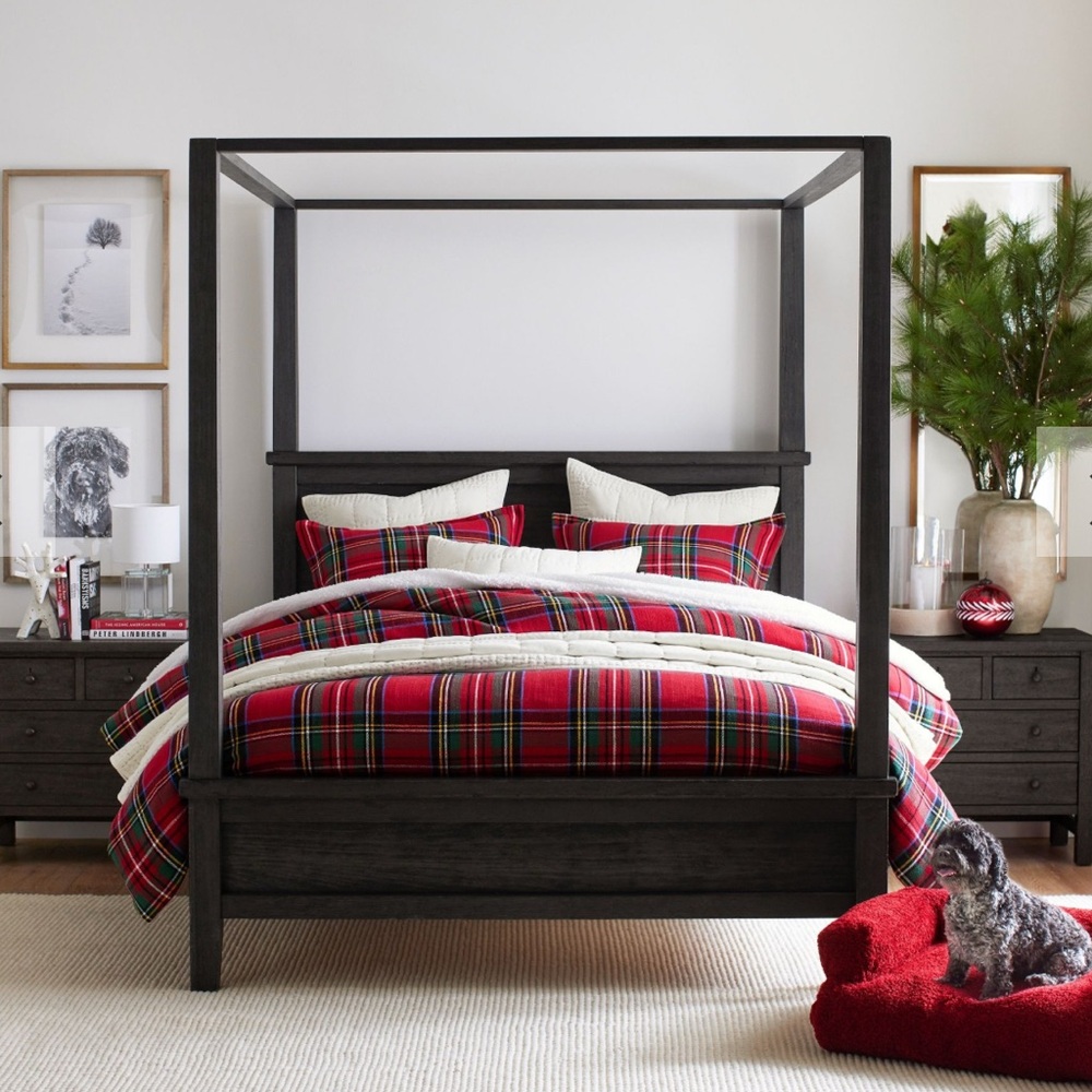Stewart Tartan Plaid King Duvet & Sham Set
